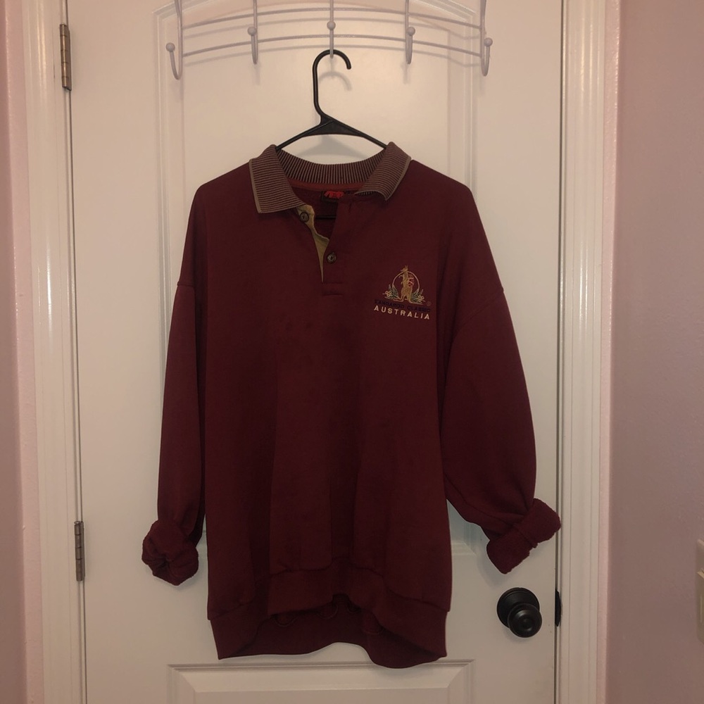 cute vintage, collared sweater